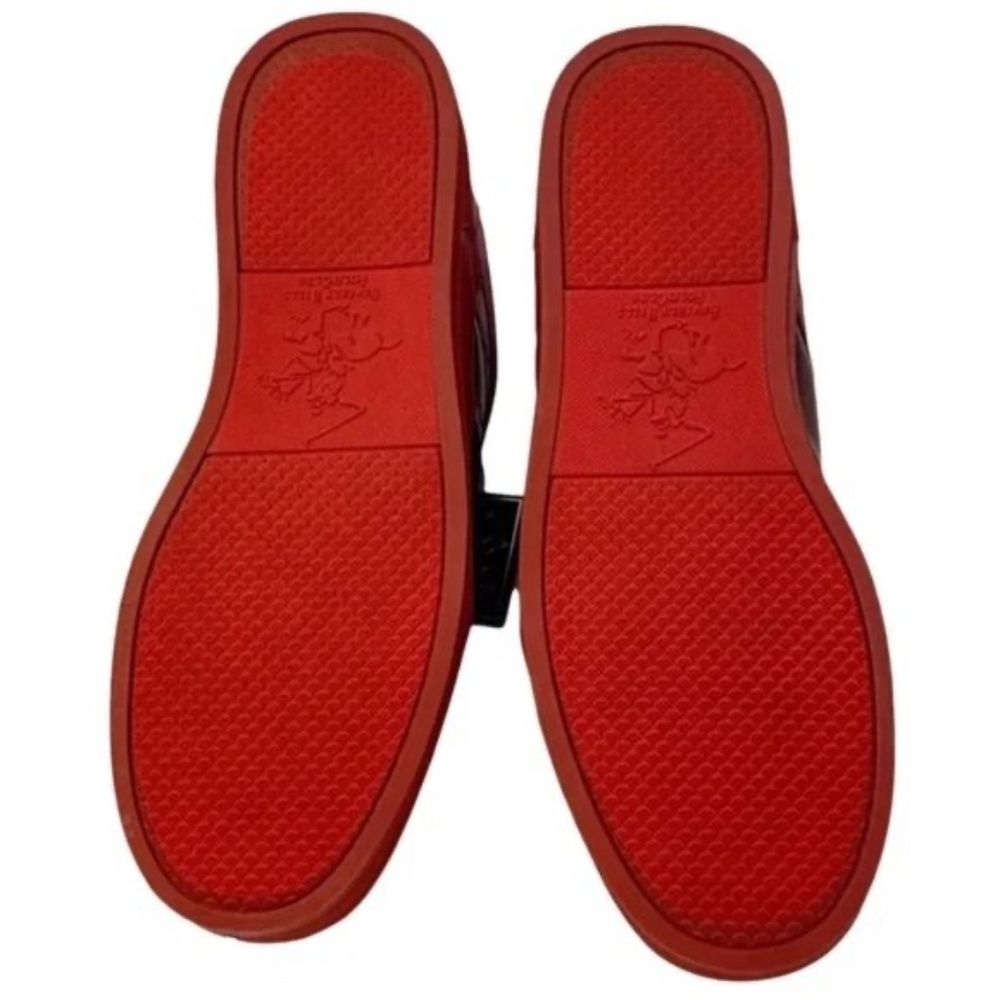 BHPC Red Faux Leather LowTop Reptile Embossed Men’s Fashion Sneakers Size 13 - Picture 7 of 7
